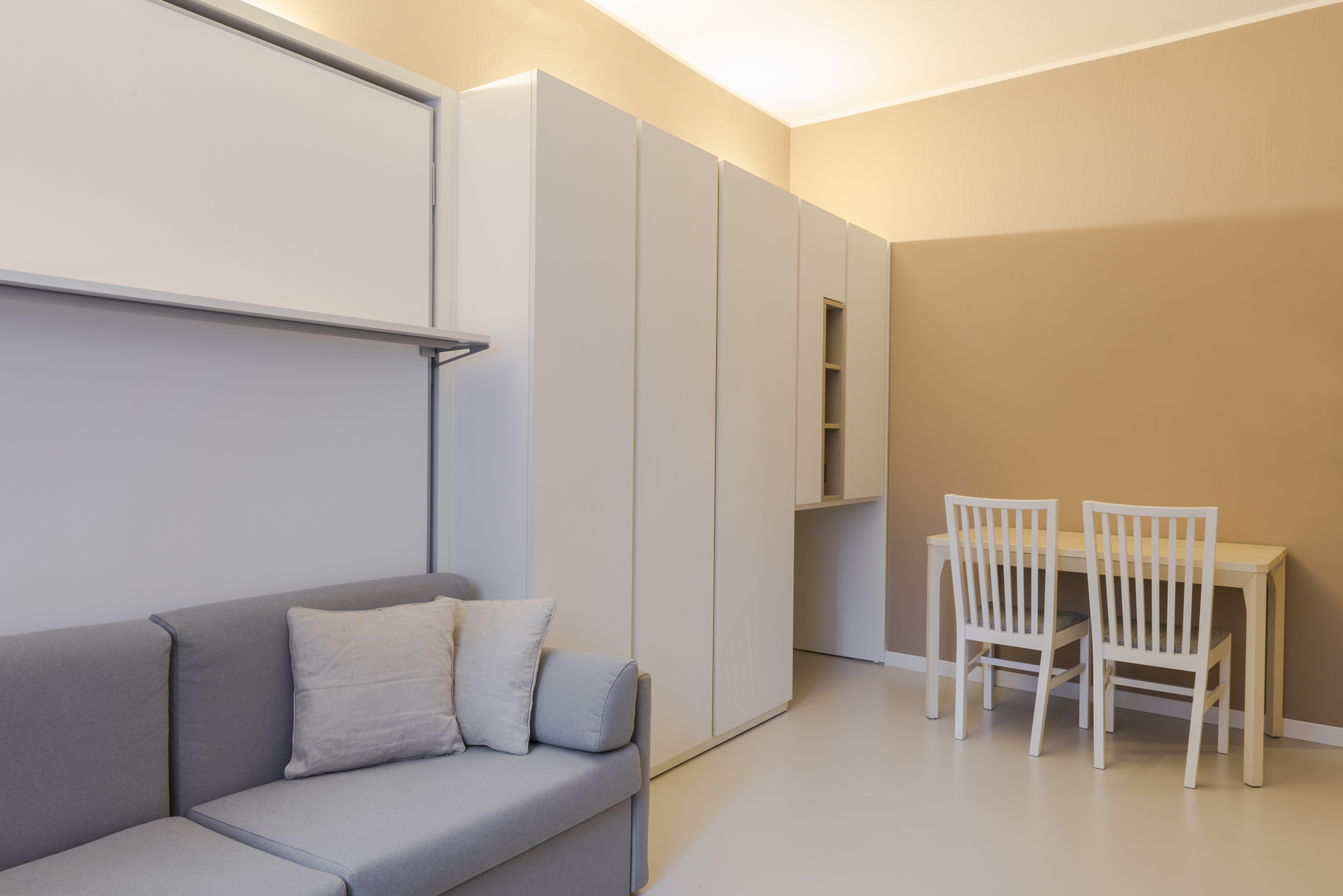 Guido Cottino Architetto - Monolocale a Milano - Zona giorno Arredo su Misura